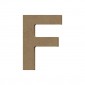 Lettre épaisse "F" en bois à décorer de 12 cm
