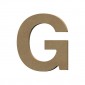 Lettre épaisse "G" en bois à décorer de 12 cm