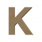 Lettre épaisse "K" support en bois à décorer de 12 cm