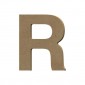 Lettre épaisse "R" en bois à peindre de 12 cm