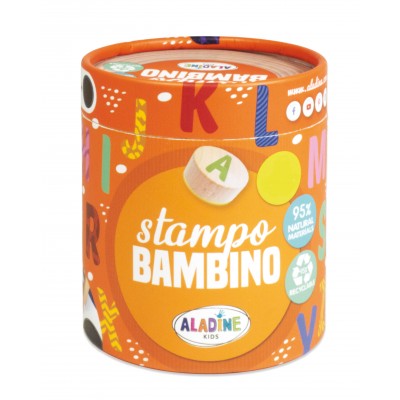Tampon bois enfant +3 ans alphabet - Stampo Bambino