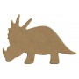 Petit tricératops en bois à décorer