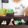 Empreintes dinosaures en bois à décorer