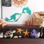 Petite étoile mer en bois à décorer