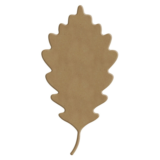 Feuille chene en bois à décorer
