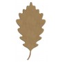 Feuille chene en bois à décorer