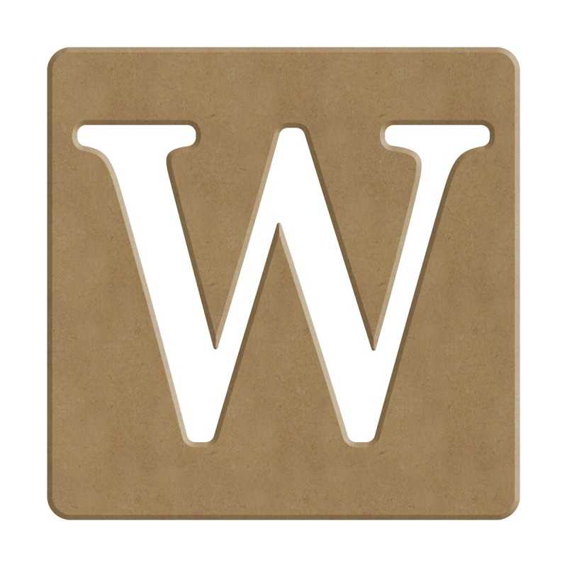 Lettre En Bois Façon Scrabble 10cm - MegaCrea - Support Déco à Personnaliser - Idée Créative Pour Décoration Murale