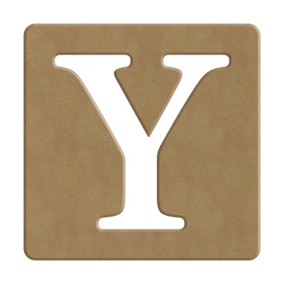 Lettre scrabble "Y" en bois à décorer