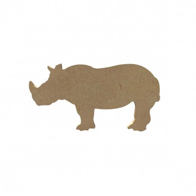 Rhinocéros en bois à décorer