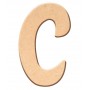 Lettre "C" en bois à décorer de 40 cm