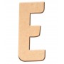 Lettre "E" en bois à décorer de 40 cm