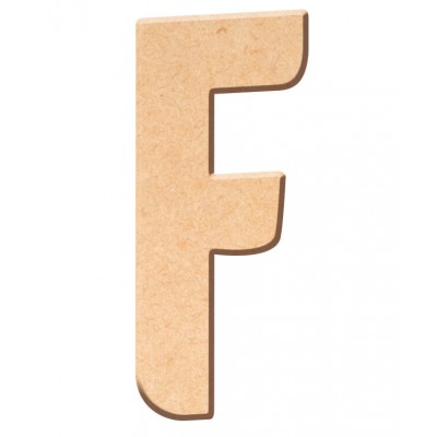 Lettre "F" en bois à décorer de 40 cm