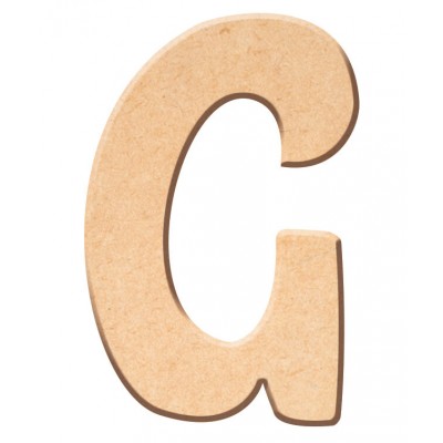 Lettre "G" en bois à décorer de 40 cm