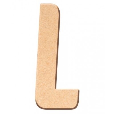 Lettre "L" en bois à décorer de 40 cm