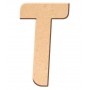 Lettre "T" en bois à décorer de 40 cm
