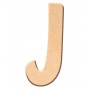 Lettre "J" en bois à décorer de 15 cm