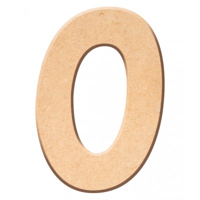 Lettre "O" en bois à décorer de 15 cm