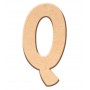 Lettre "Q" en bois à décorer de 15 cm
