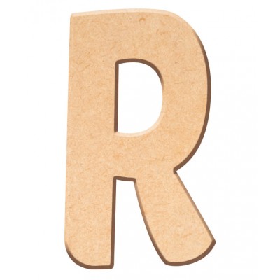 Lettre "R" en bois à décorer de 15 cm