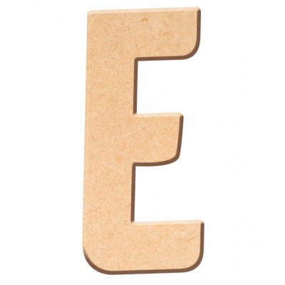 Lettre "E" en bois à décorer de 5 cm