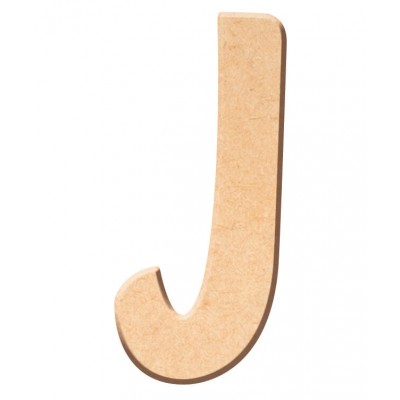 Lettre "J" en bois à décorer de 5 cm