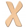 Lettre "X" en bois à décorer de 5 cm