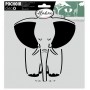 Pochoir Déco Elephant - 20x20cm
