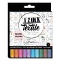Feutres textile pastels - Pack de 10 - Izink Textile