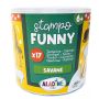 Tampons mousse enfant Savane - Stampo Funny