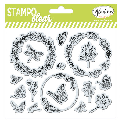 Stampo Clear Couronnes Et Feuillages