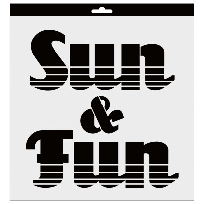Pochoir Deco Sun&Fun - 30X30