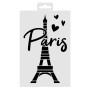 Pochoir Tour Eiffel 13X20