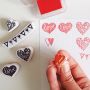 Coffret tampons mousse cœur - Creative Stamp
