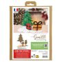 Déco 3D sapin cadeaux en bois à décorer