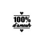 Cachet de cire - Sceau 100% d'amour