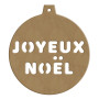 Boule de Noël Joyeux Noël 12 x 13 cm