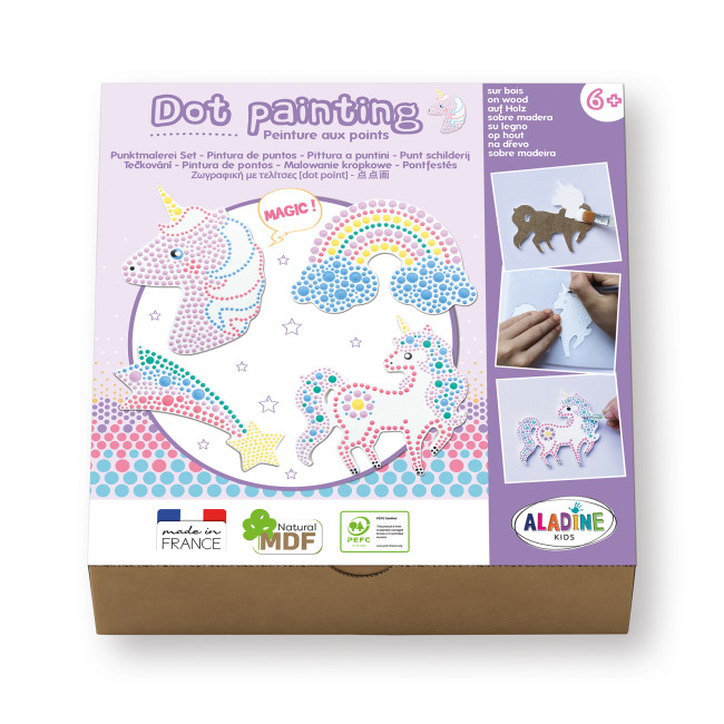 Coffret Dot Painting Licorne