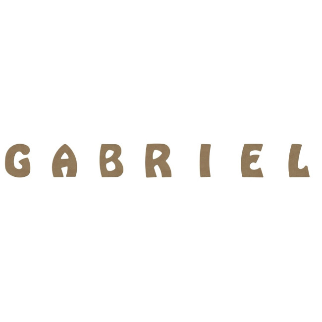 Prénom Gabriel en bois à décorer de 8cm