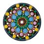 Petite rosace rond en bois - Support Dot painting