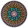 Grande rosace rond en bois - Support Dot painting