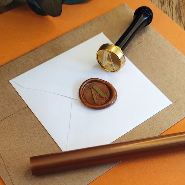 Cachet de cire alphabet - Sceau lettre A