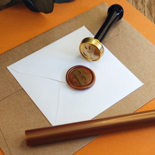 Cachet de cire alphabet - Sceau lettre B