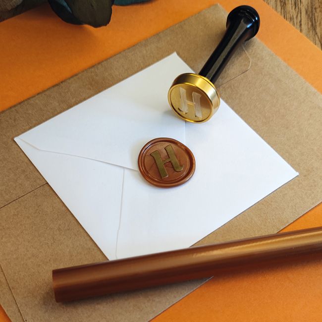 Cachet de cire alphabet - Sceau lettre H