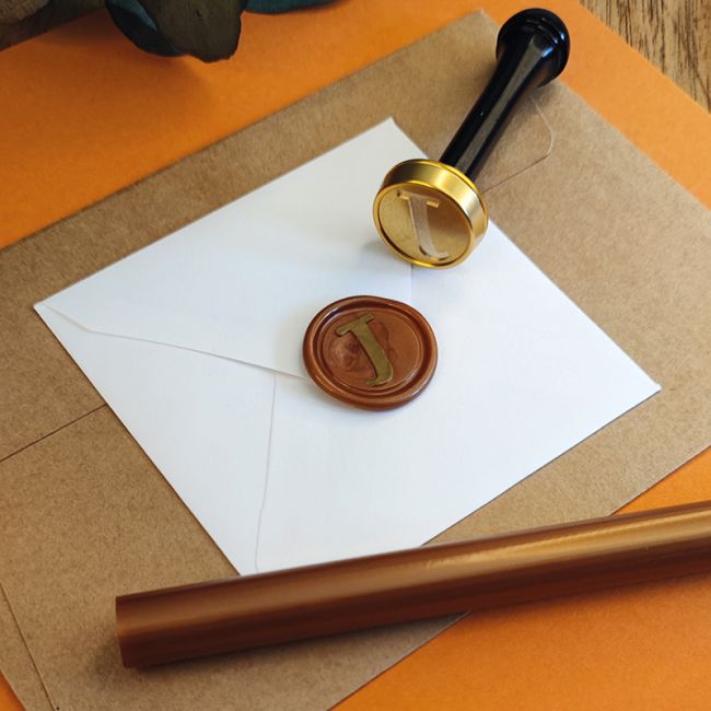 Cachet de cire alphabet - Sceau lettre J