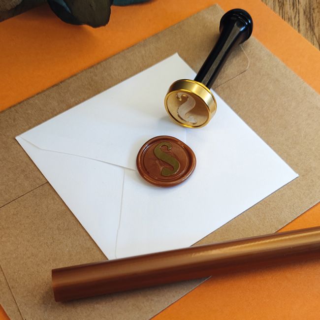 Cachet de cire alphabet - Sceau lettre S