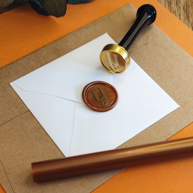 Cachet de cire alphabet - Sceau lettre Y