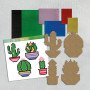Mirror Pixel Art Cactus