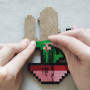 Mirror Pixel Art Cactus
