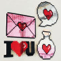 Mirror Pixel Art Love