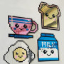 Mirror Pixel Art Breakfast